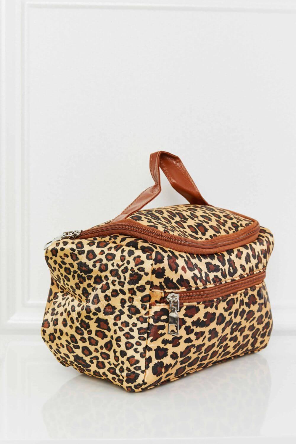 Printed Makeup Bag with Strap - Clothes For Her Online Store