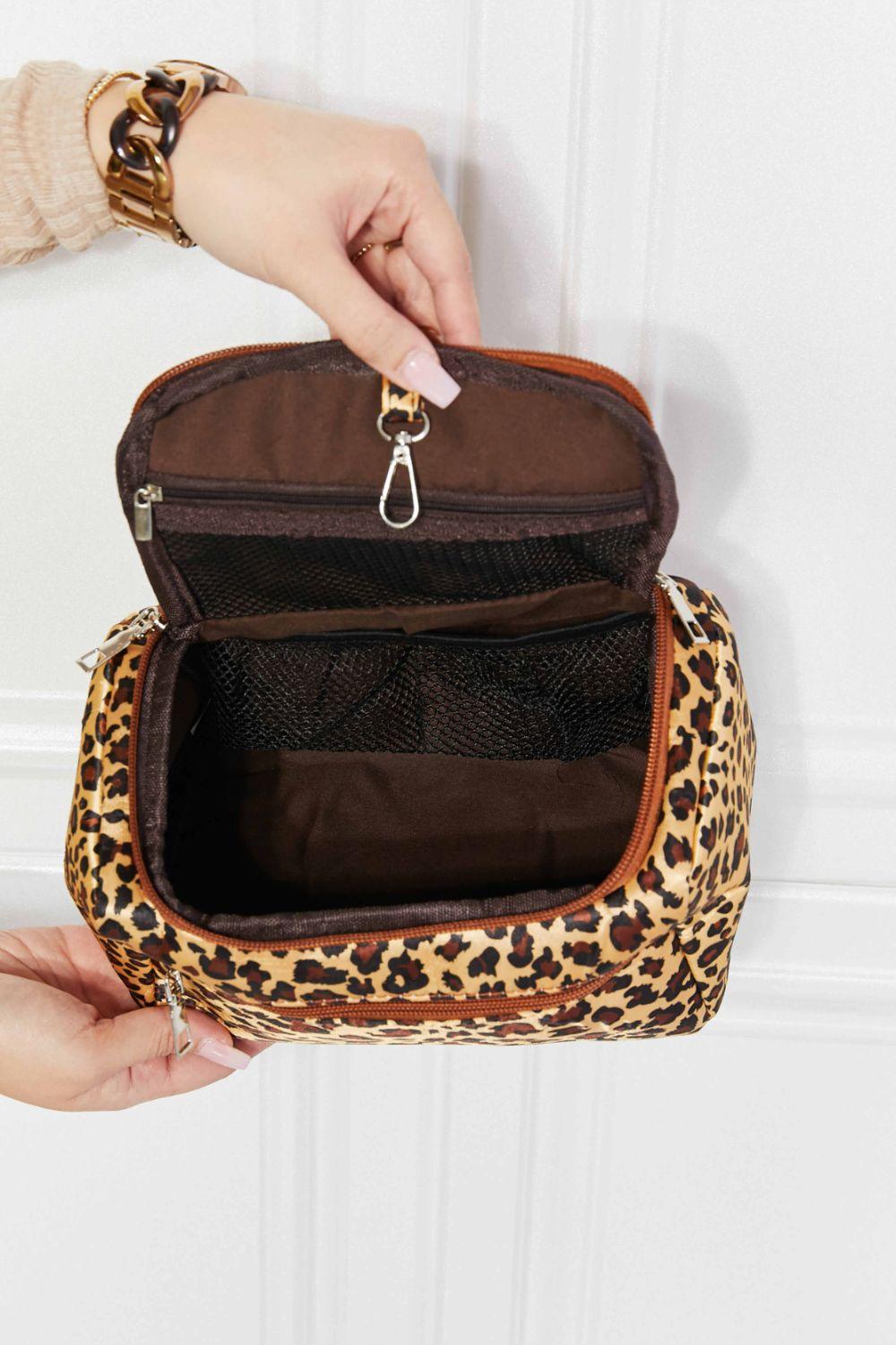 Printed Makeup Bag with Strap - Clothes For Her Online Store