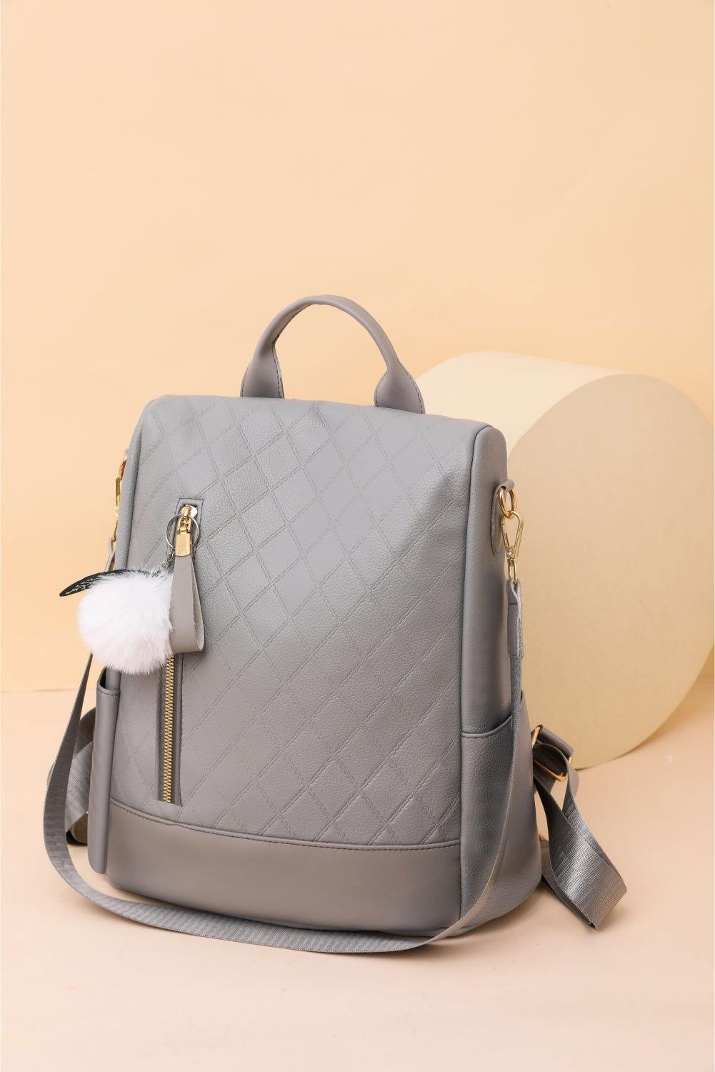 Pum-Pum Zipper Backpack - Clothes For Her Online Store