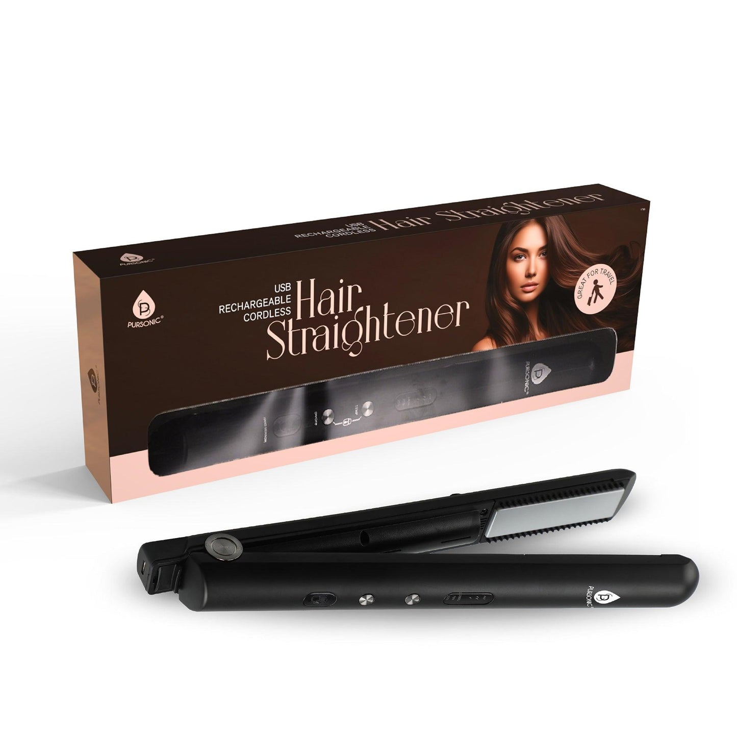 USB Rechargeable Cordless Hair Straightener