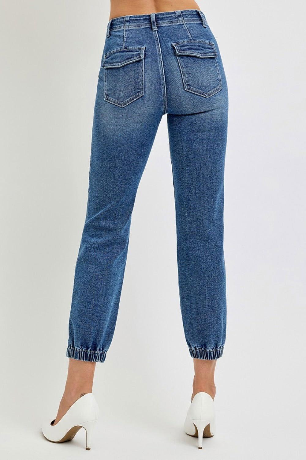 RISEN Full Size High Rise Ankle Jogger Jeans - Clothes For Her Online Store