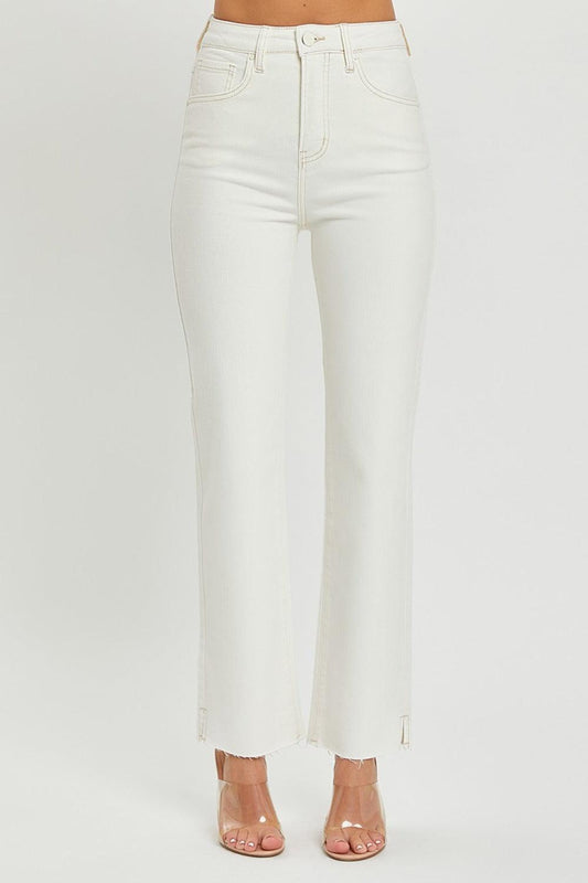 RISEN Full Size High Rise Tummy Control Straight Jeans - Clothes For Her Online Store