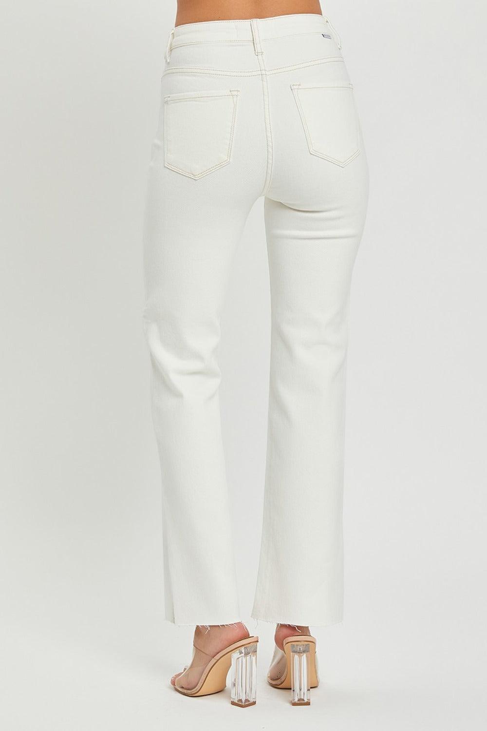 RISEN Full Size High Rise Tummy Control Straight Jeans - Clothes For Her Online Store