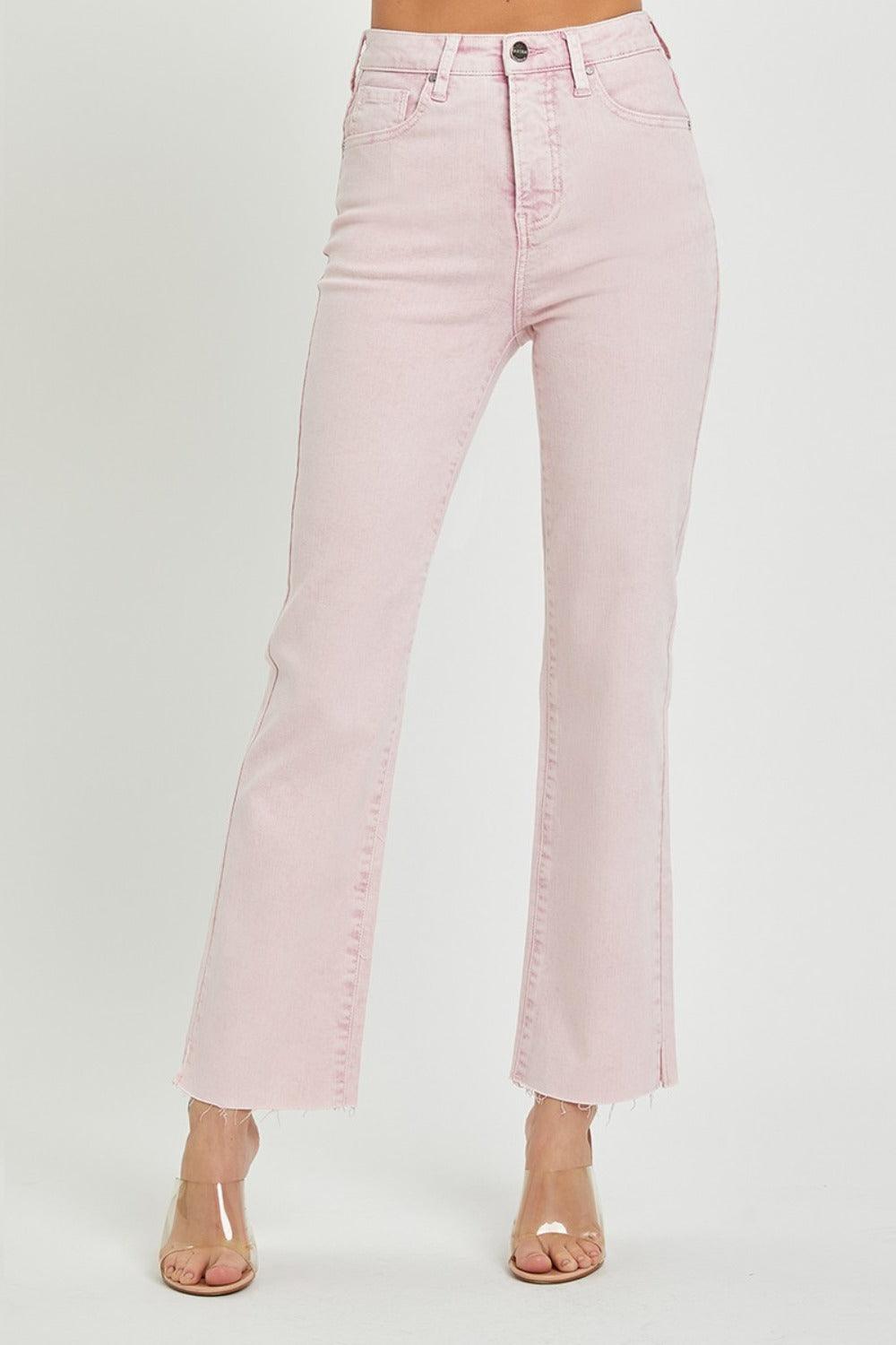 RISEN Full Size High Rise Tummy Control Straight Jeans - Clothes For Her Online Store