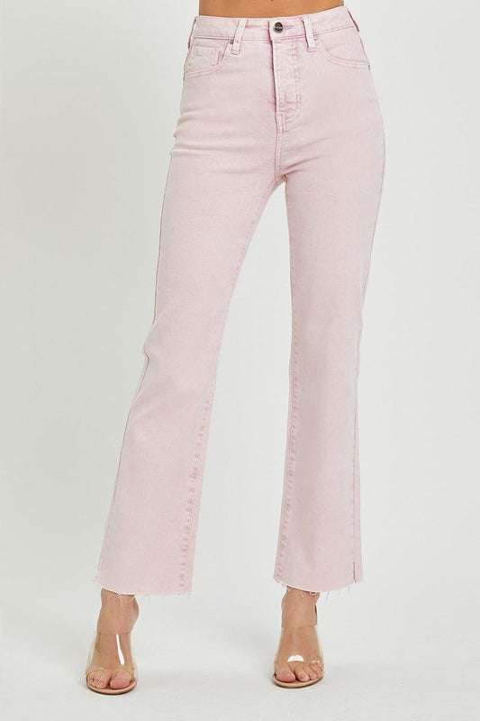 RISEN Full Size High Rise Tummy Control Straight Jeans - Clothes For Her Online Store