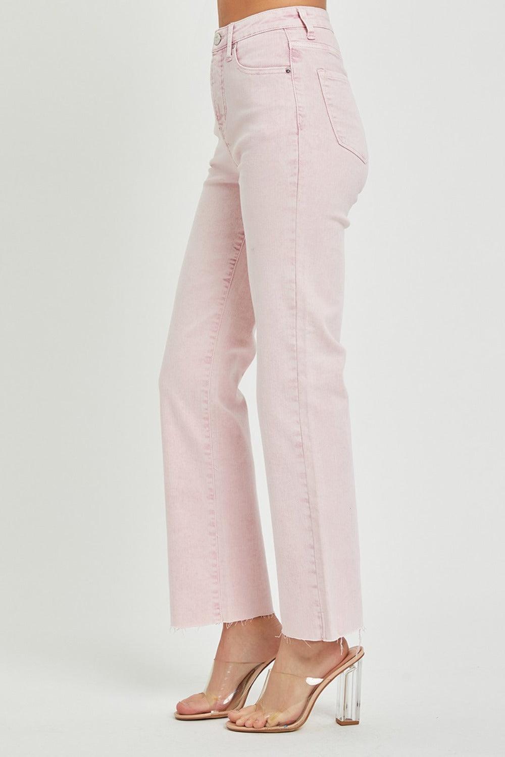 RISEN Full Size High Rise Tummy Control Straight Jeans - Clothes For Her Online Store
