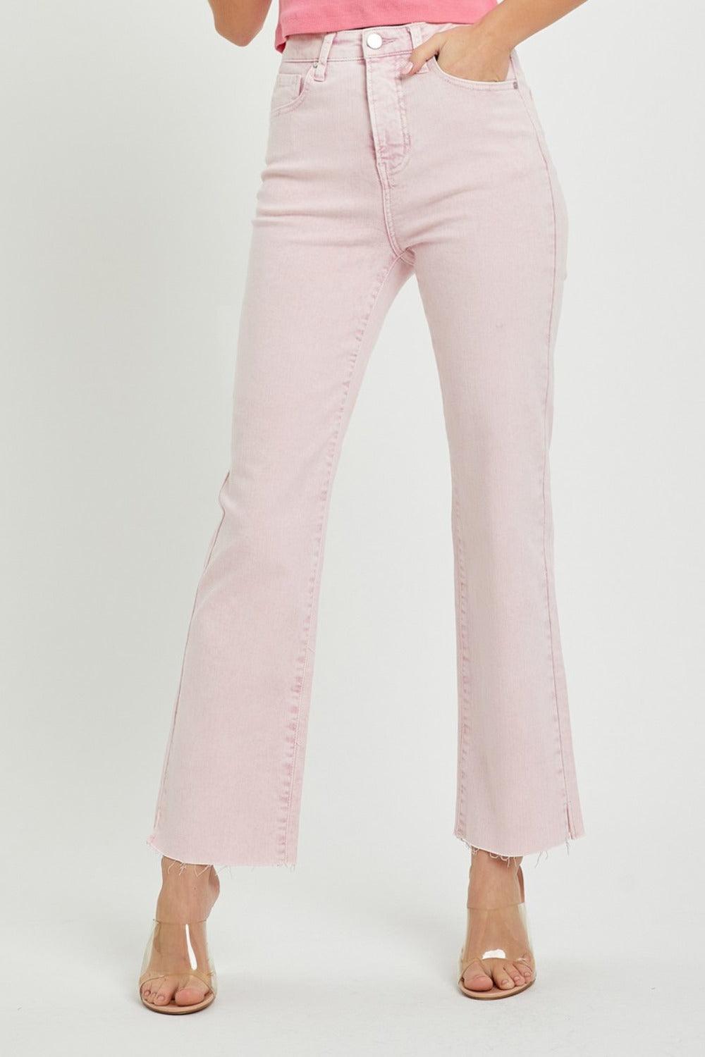 RISEN Full Size High Rise Tummy Control Straight Jeans - Clothes For Her Online Store