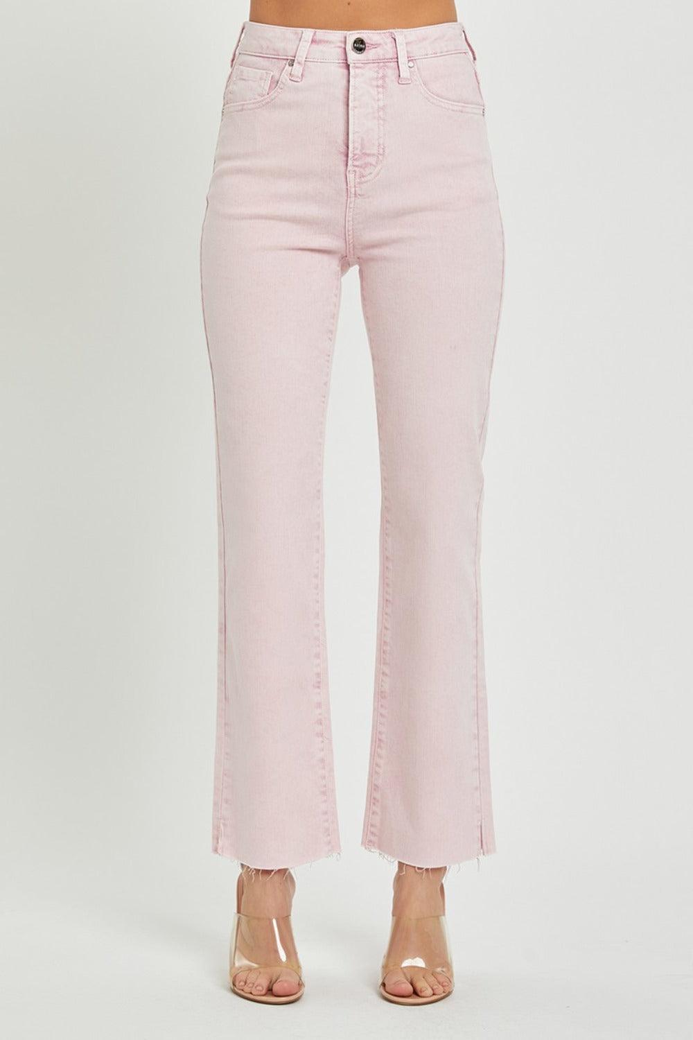 RISEN Full Size High Rise Tummy Control Straight Jeans - Clothes For Her Online Store