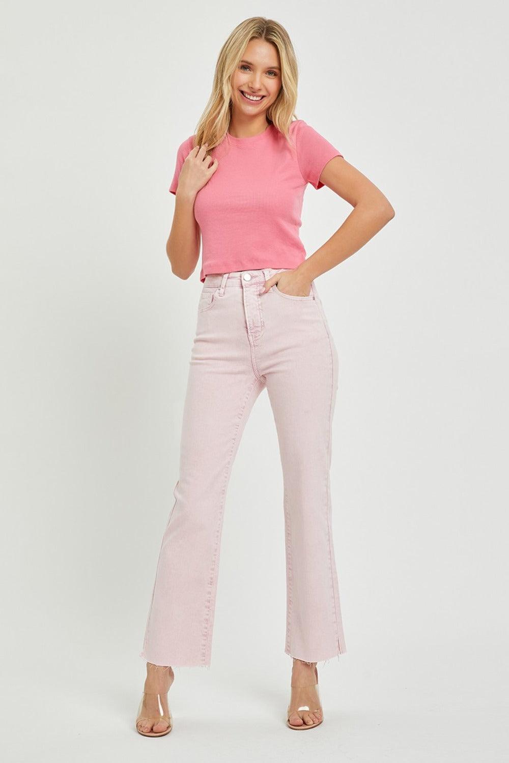 RISEN Full Size High Rise Tummy Control Straight Jeans - Clothes For Her Online Store