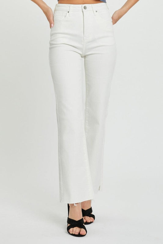 RISEN Full Size High Rise Tummy Control Straight Jeans - Clothes For Her Online Store