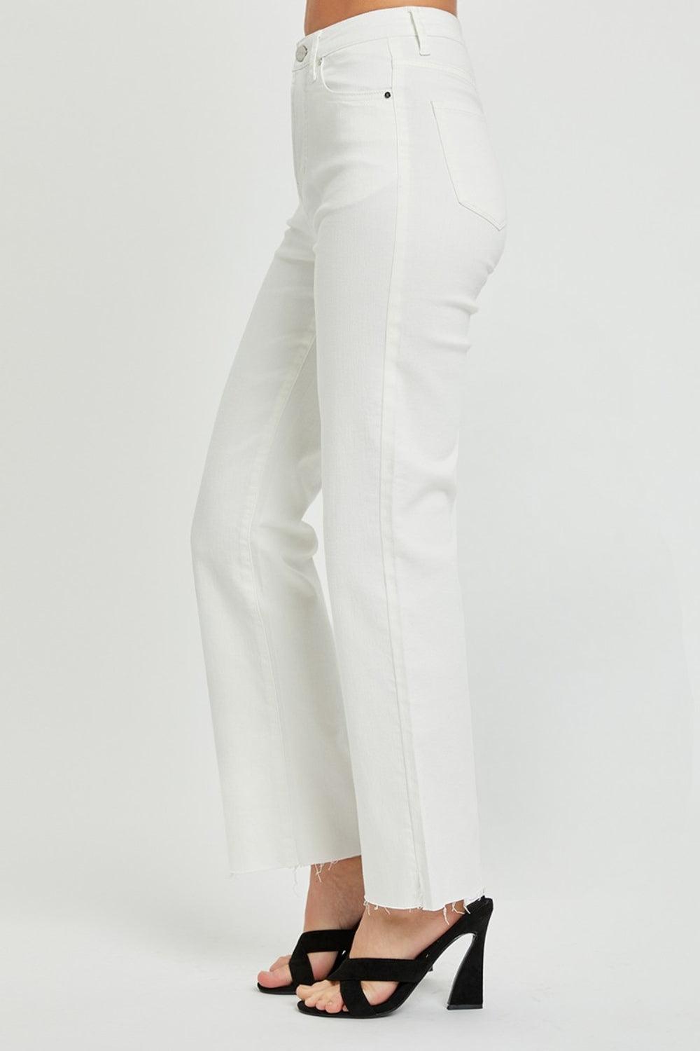 RISEN Full Size High Rise Tummy Control Straight Jeans - Clothes For Her Online Store