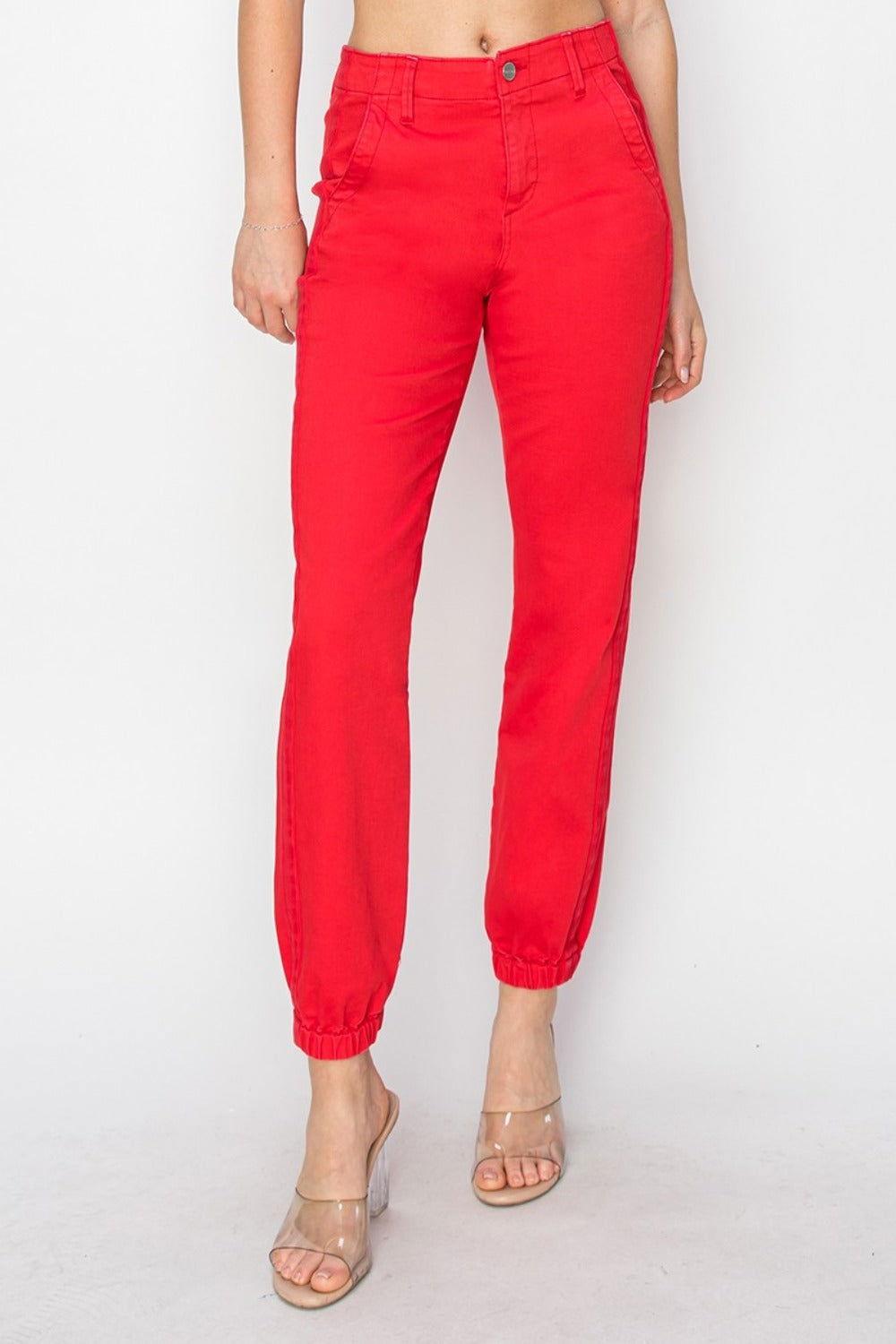 RISEN Full Size High Waisted Jogger Jeans - Clothes For Her Online Store