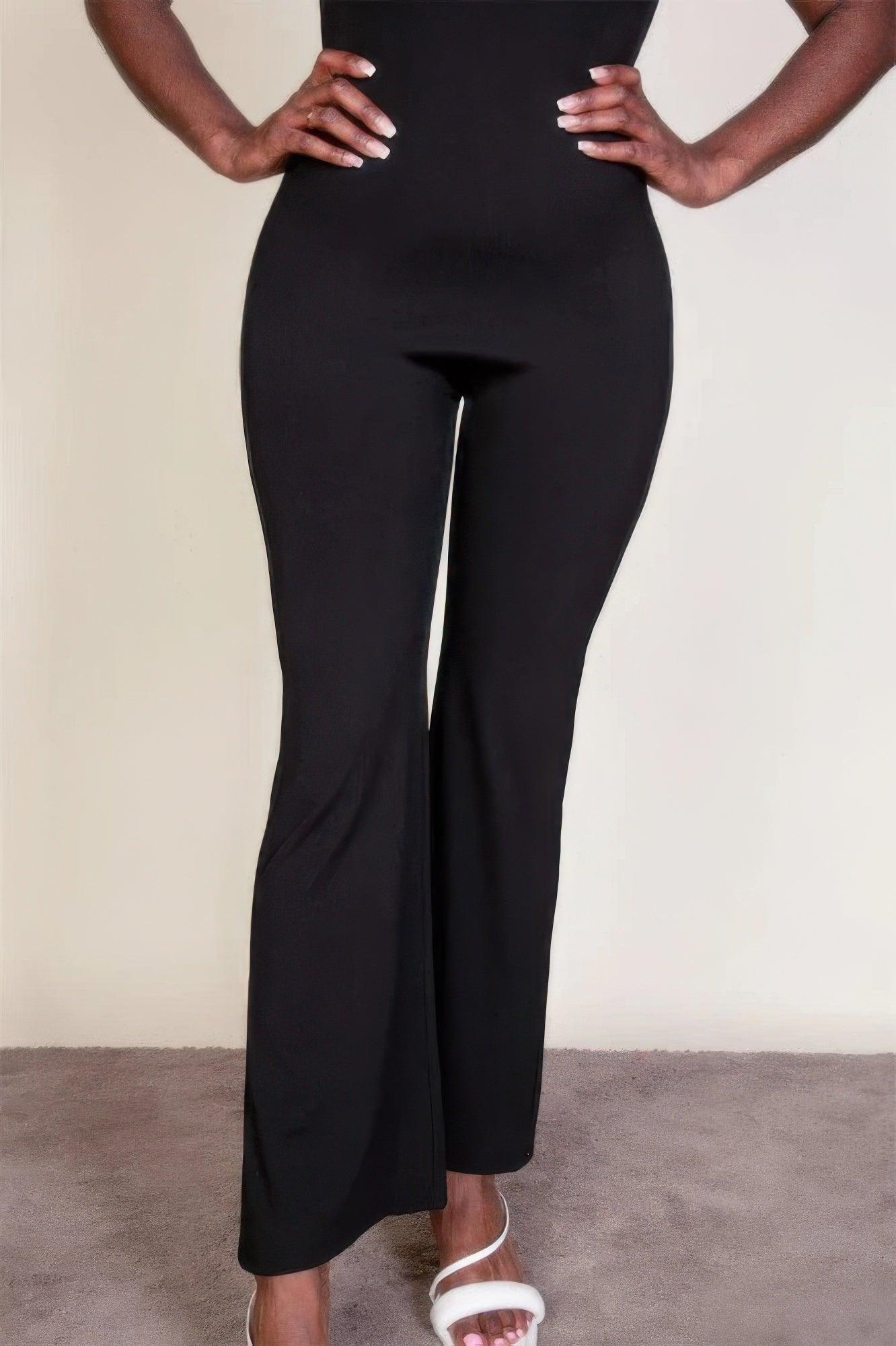 Ribbed sleeveless wide leg jumpsuit - Clothes For Her Online Store