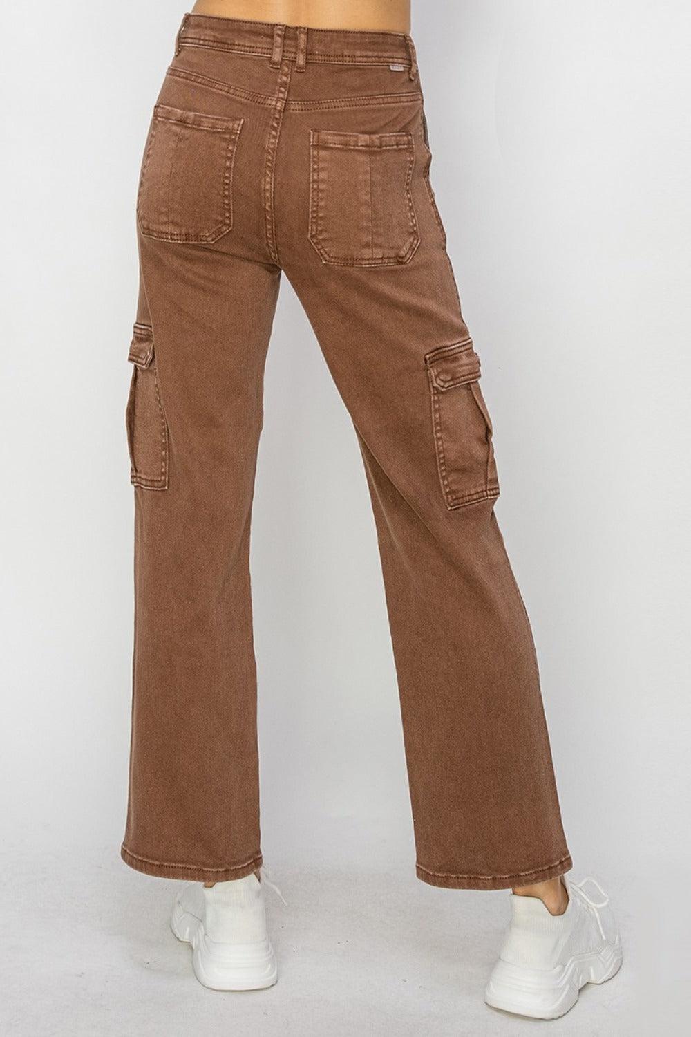 Risen Full Size High Rise Cargo Jeans - Clothes For Her Online Store