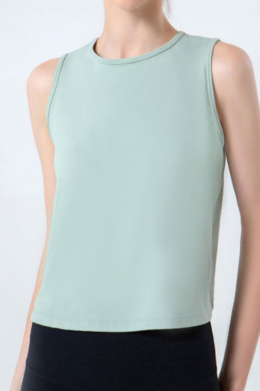 Round Neck Active Tank - Clothes For Her Online Store