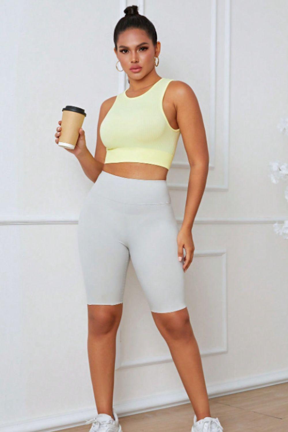 Round Neck Long Active Bra - Clothes For Her Online Store