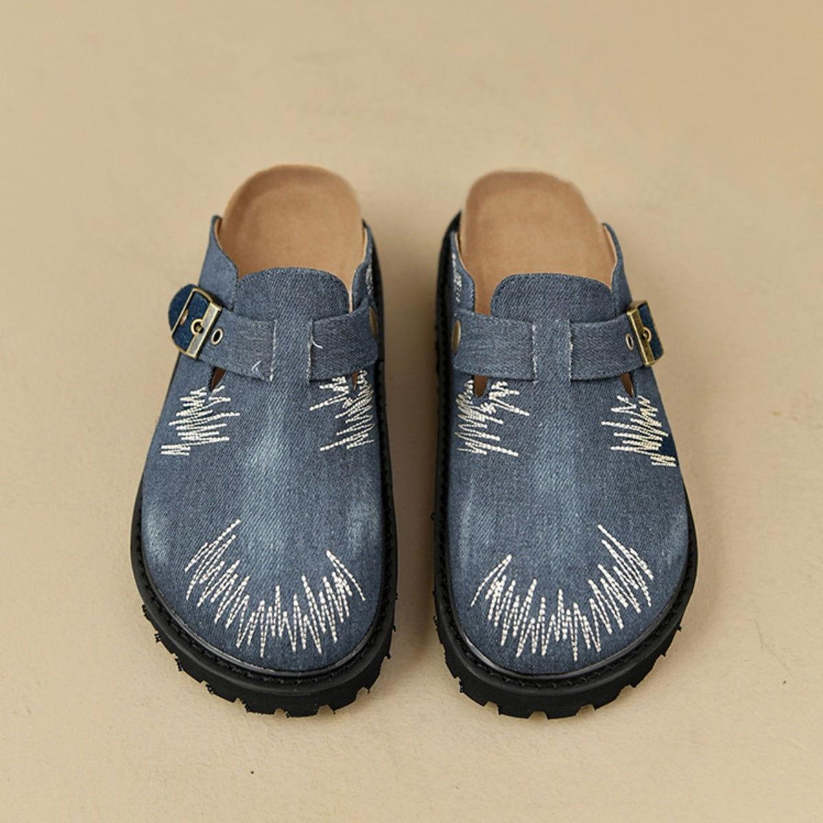 Round Toe Platform Loafers - Clothes For Her Online Store