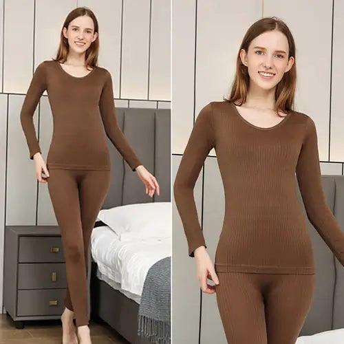 Warm Thermal Underwear Sexy Ladies Intimates Long Johns Women Shaped