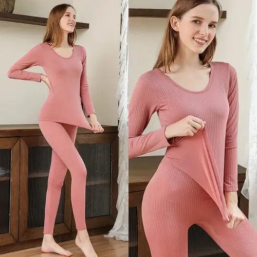 Warm Thermal Underwear Sexy Ladies Intimates Long Johns Women Shaped