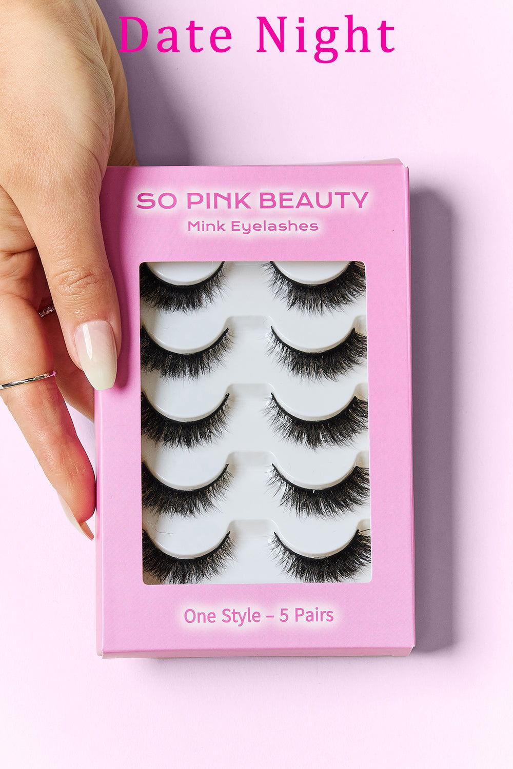 SO PINK BEAUTY Mink Eyelashes 5 Pairs - Clothes For Her Online Store