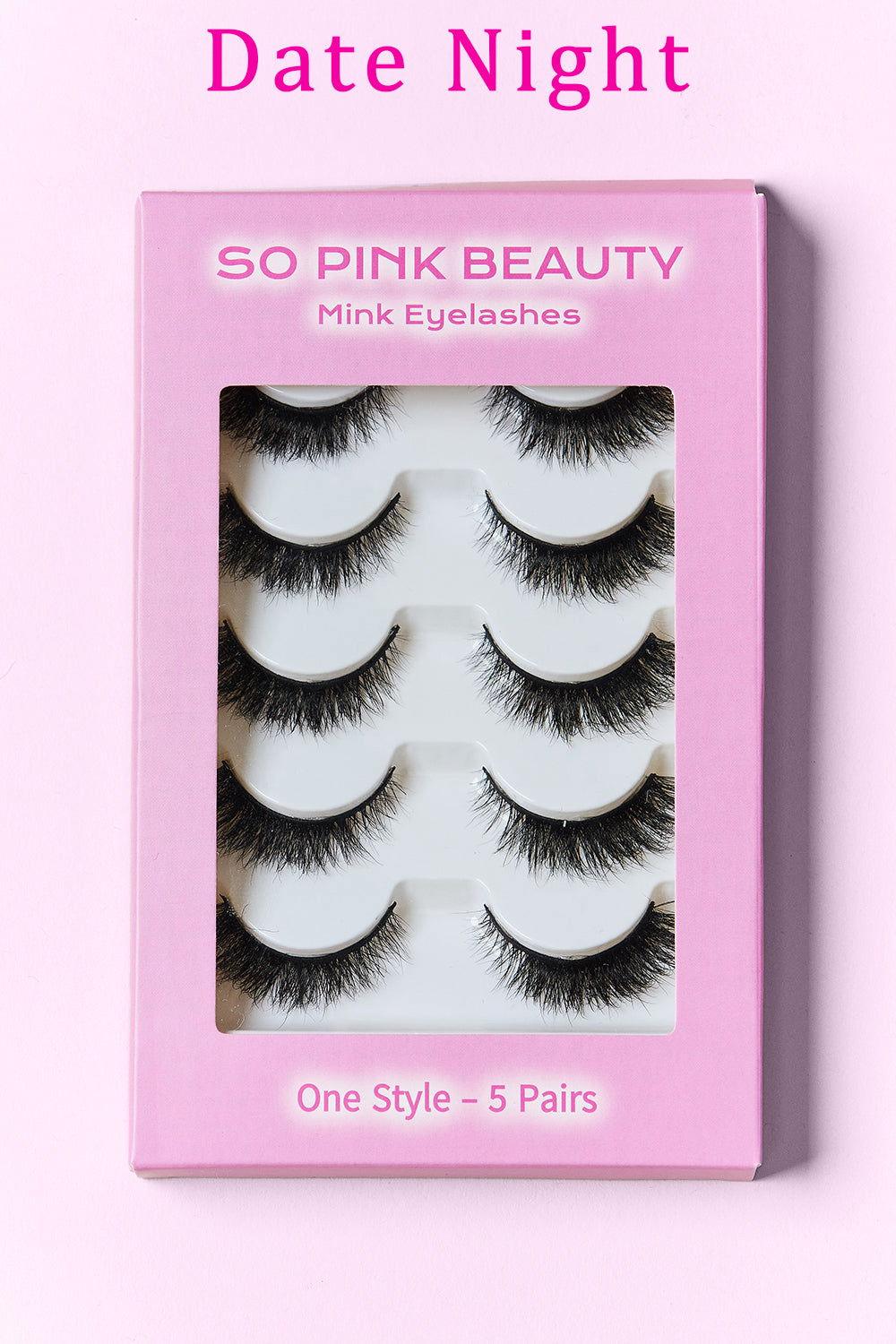 SO PINK BEAUTY Mink Eyelashes 5 Pairs - Clothes For Her Online Store