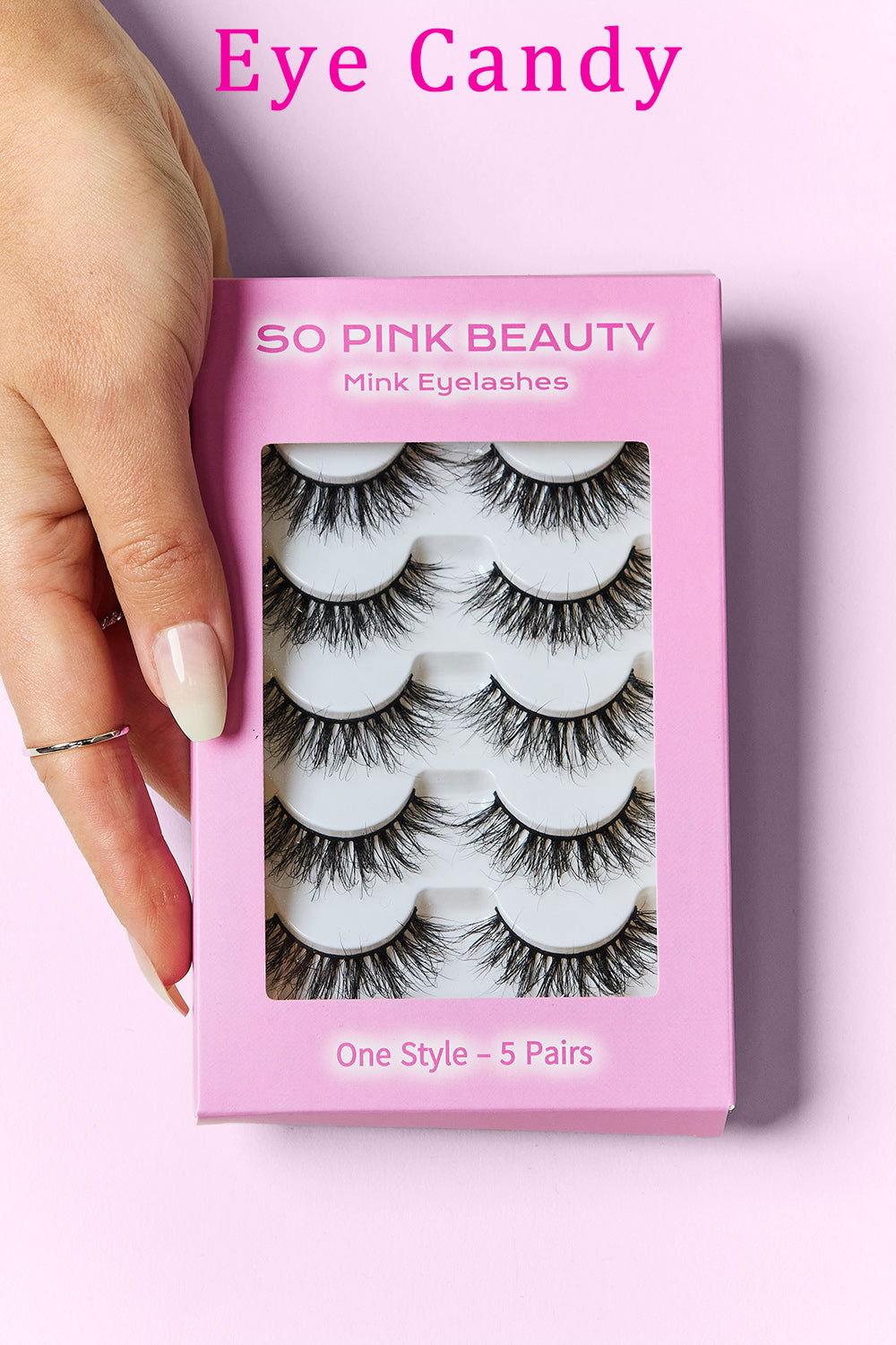 SO PINK BEAUTY Mink Eyelashes 5 Pairs - Clothes For Her Online Store