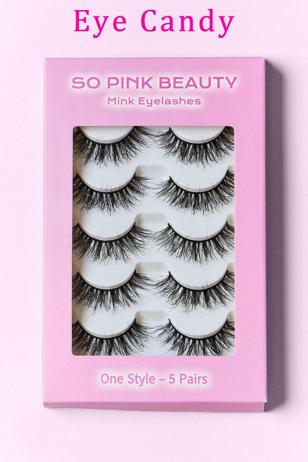 SO PINK BEAUTY Mink Eyelashes 5 Pairs - Clothes For Her Online Store