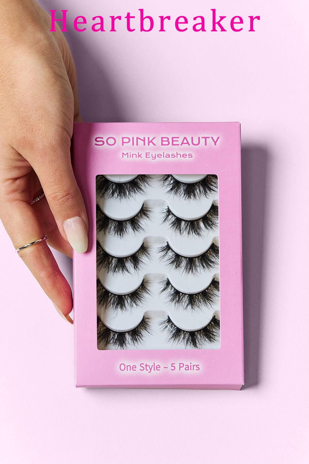 SO PINK BEAUTY Mink Eyelashes 5 Pairs - Clothes For Her Online Store