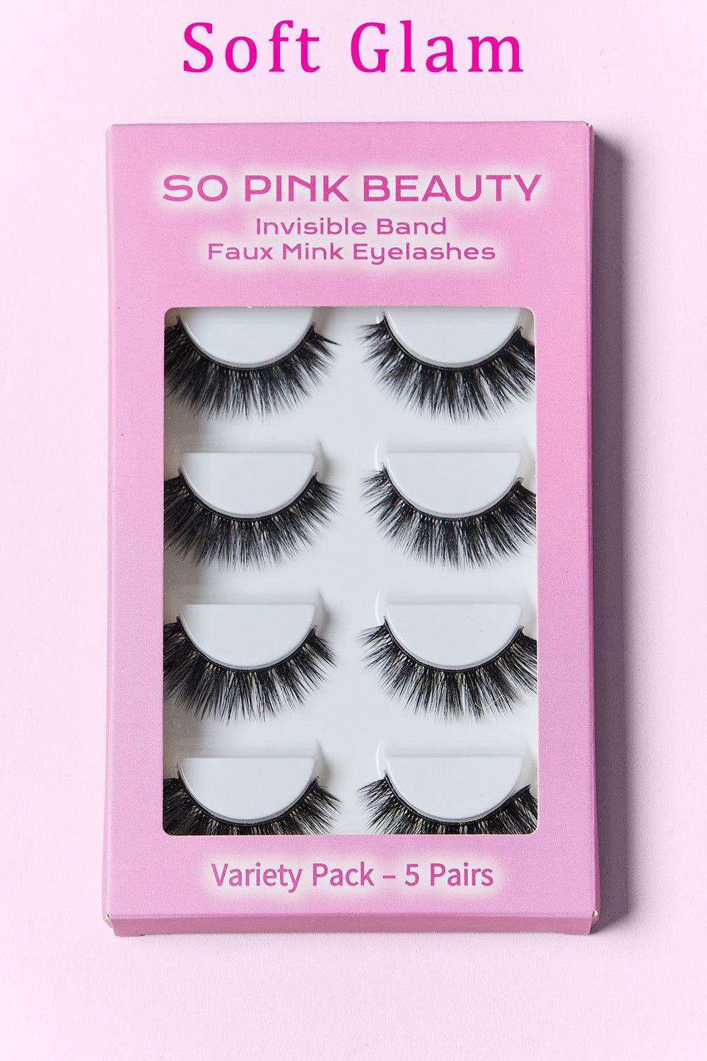 SO PINK BEAUTY Mink Eyelashes 5 Pairs - Clothes For Her Online Store