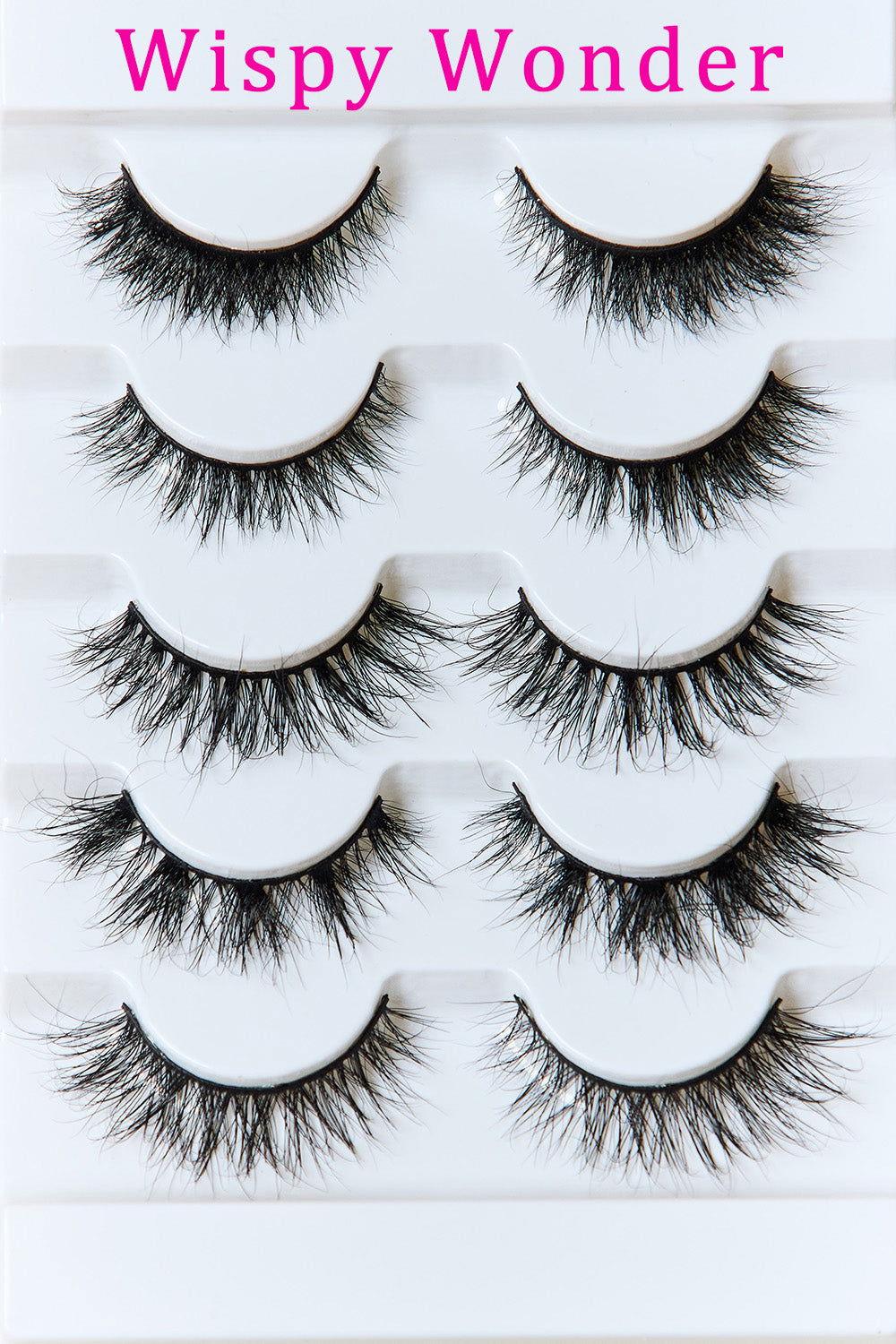 SO PINK BEAUTY Mink Eyelashes Variety Pack 5 Pairs - Clothes For Her Online Store