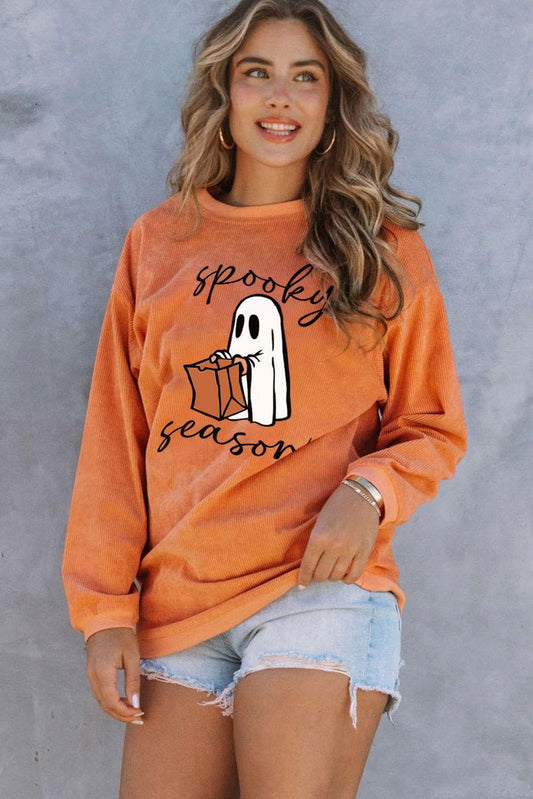 SPOOKY SEASON Graphic Sweatshirt - Clothes For Her Online Store