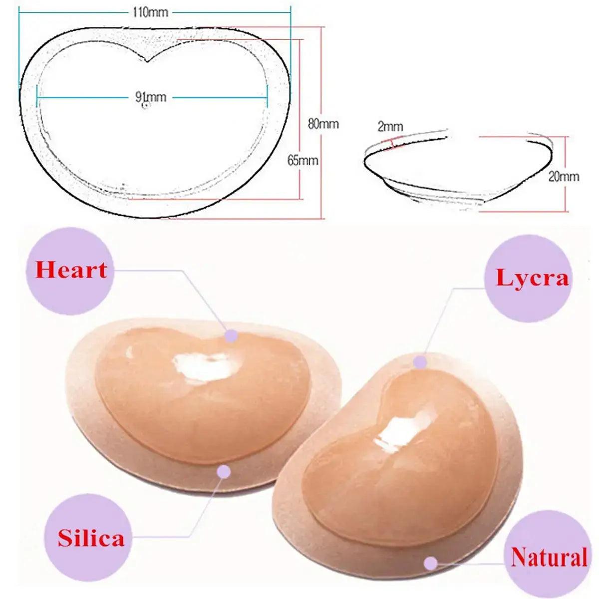 Chest Push Up Sticky Bra Thicker Sponge Bra Pads Breast Lift Up