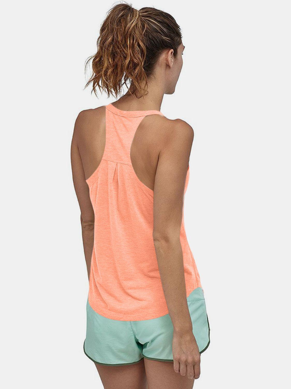 Scoop Neck Active Tank - Clothes For Her Online Store
