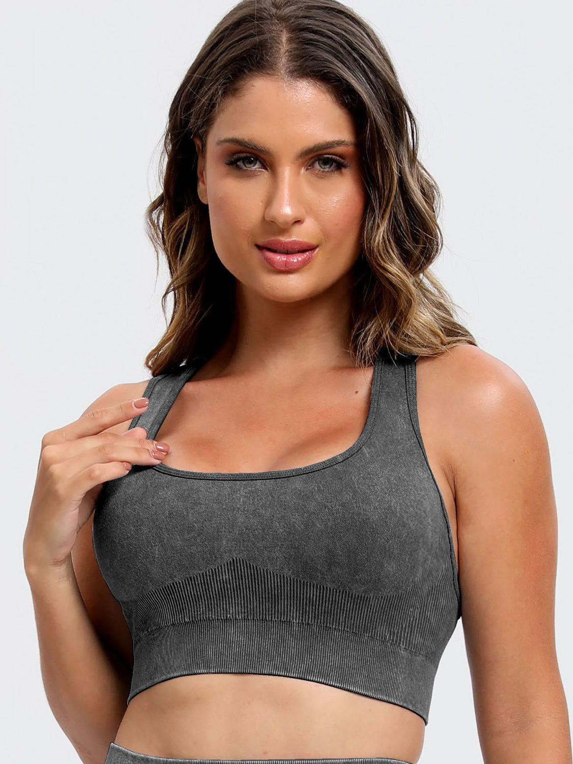 Scoop Neck Wide Strap Top and Shorts Active Set - Clothes For Her Online Store