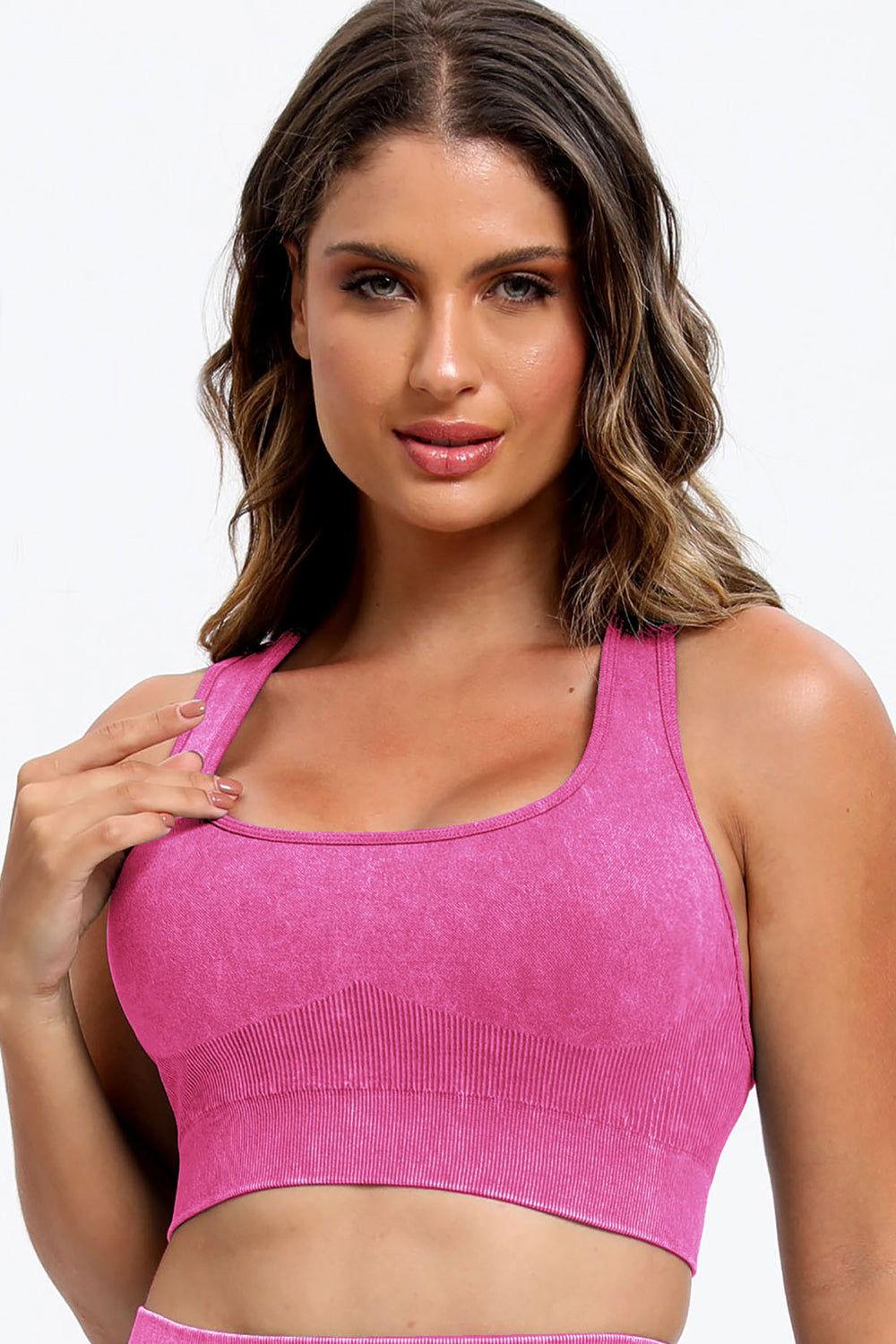 Scoop Neck Wide Strap Top and Shorts Active Set - Clothes For Her Online Store