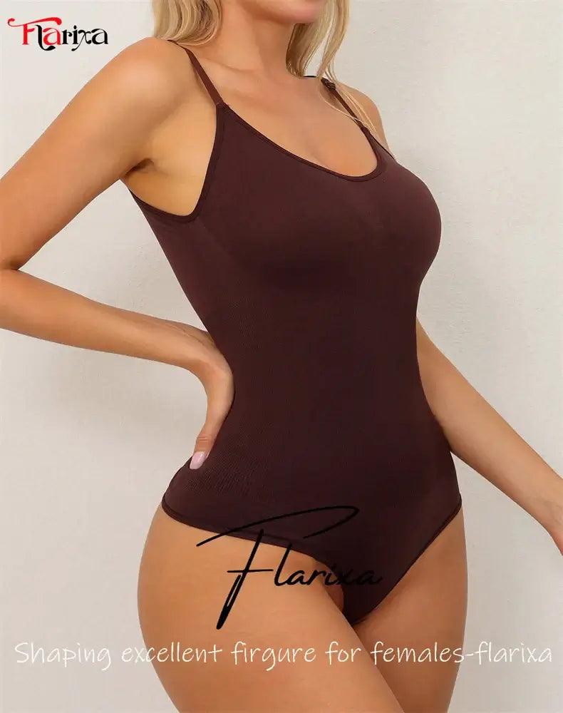 Flarixa Seamless Shapewear Bodysuit for Women Faja Full Body Shaper