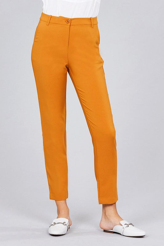 Seam Side Pocket Classic Long Pants - Clothes For Her Online Store