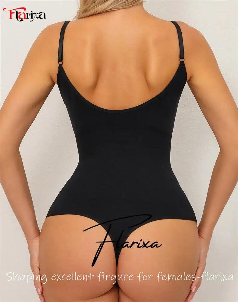 Flarixa Seamless Shapewear Bodysuit for Women Faja Full Body Shaper