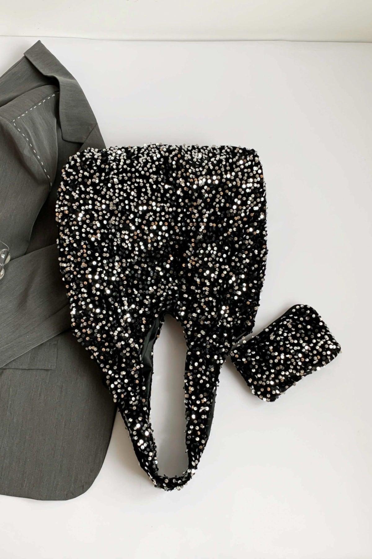 Sequin Polyester Handbag - Clothes For Her Online Store