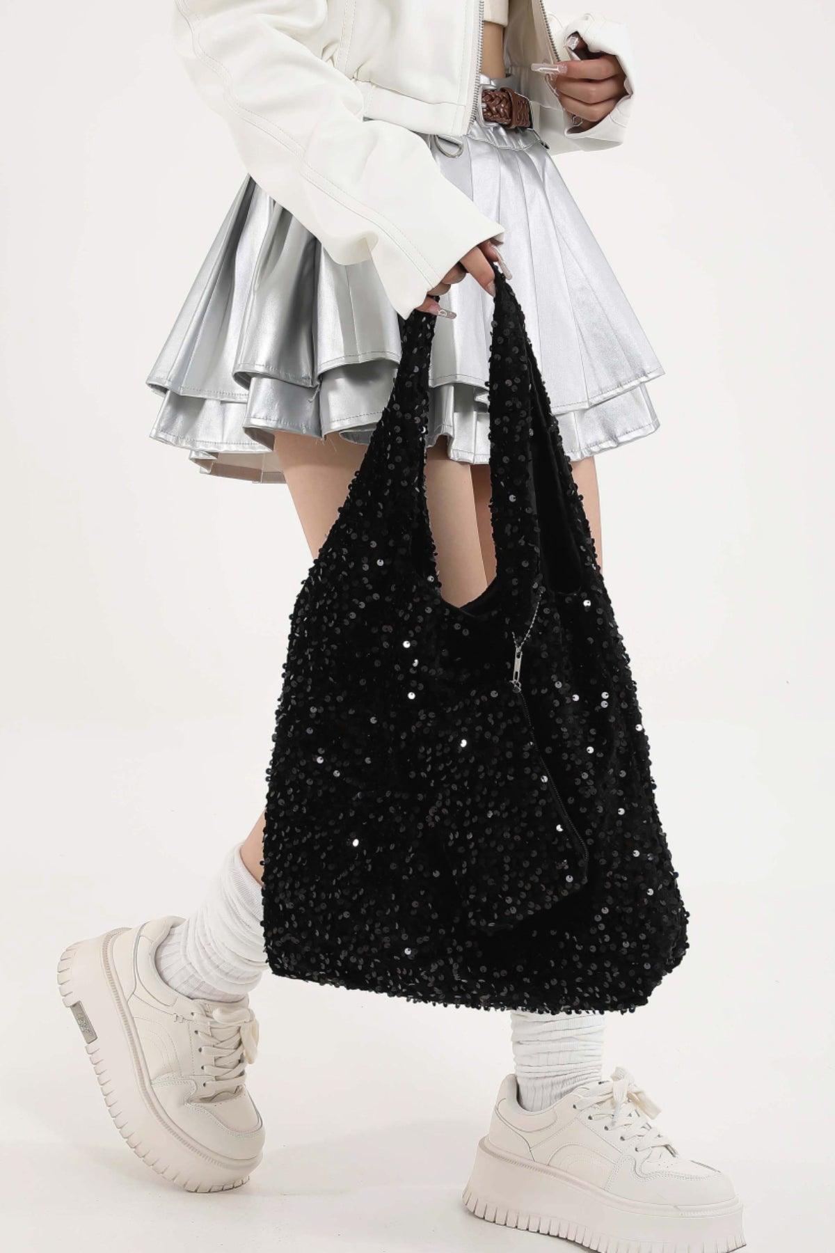 Sequin Polyester Handbag - Clothes For Her Online Store