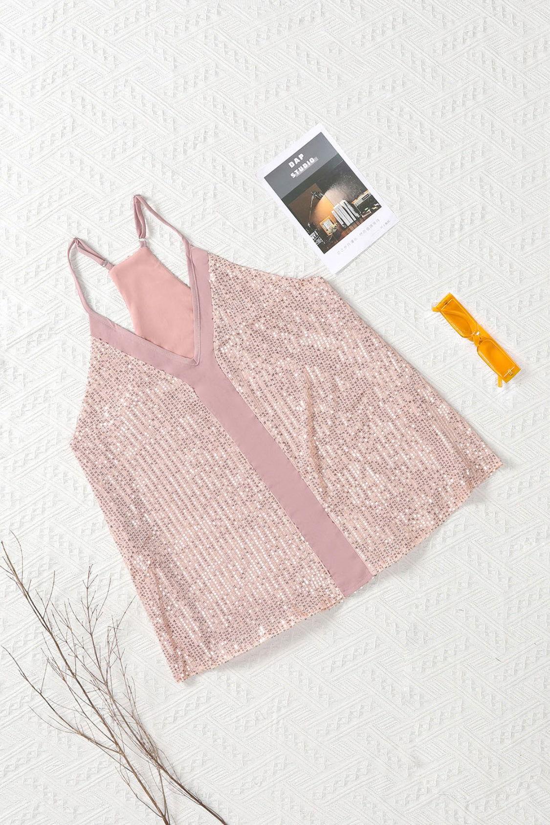 Sequin Racerback Tank - Clothes For Her Online Store