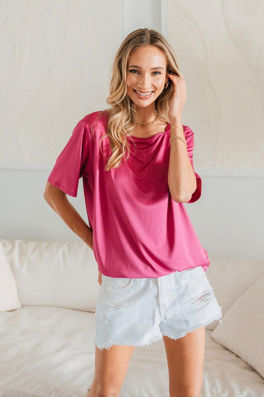 Sew In Love Full Size Square Neck Short Sleeve Top - Clothes For Her Online Store