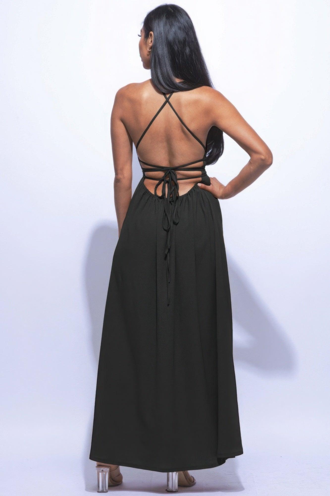 Side Slit Maxi Dress - Clothes For Her Online Store