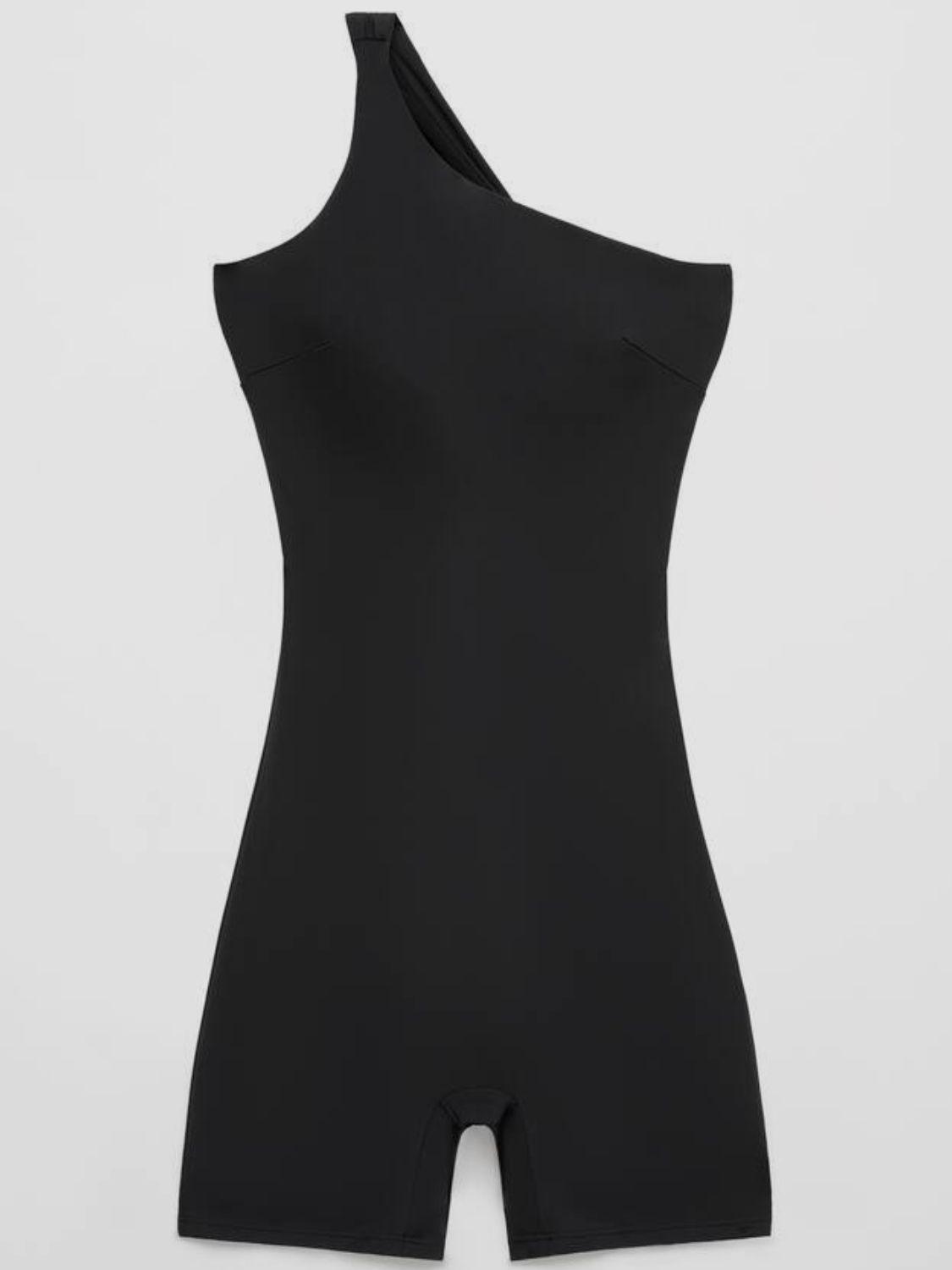 Single Shoulder Active Romper - Clothes For Her Online Store