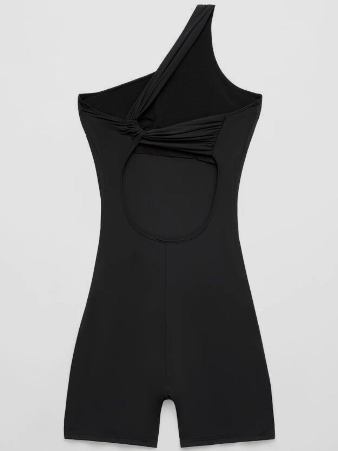 Single Shoulder Active Romper - Clothes For Her Online Store