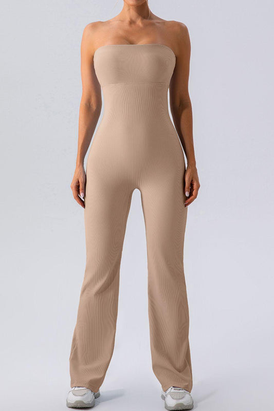 Sleeveless Straight Active Jumpsuit - Clothes For Her Online Store