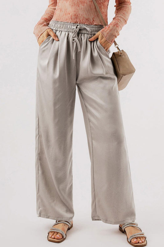Smocked Wide Leg Pants - Clothes For Her Online Store