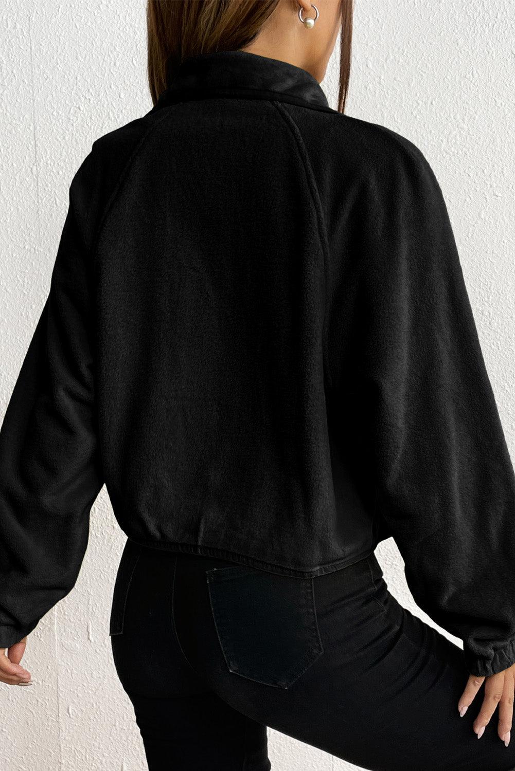 Snap Down Collared Jacket - Clothes For Her Online Store