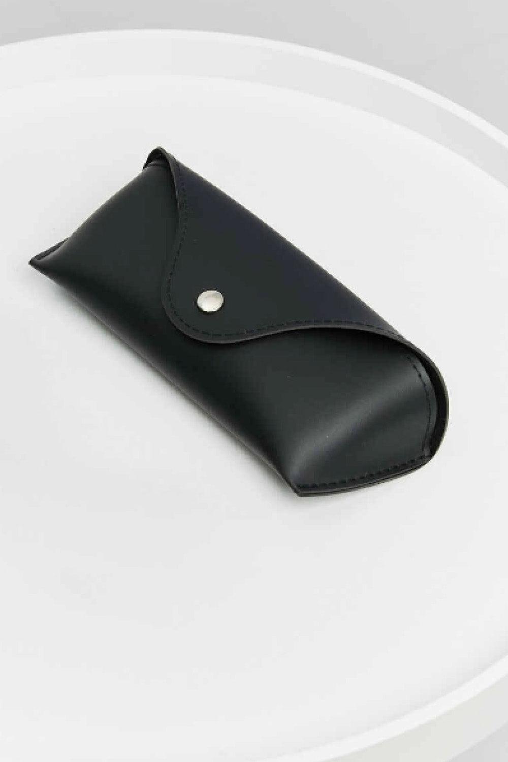 Square Metal-Plastic Hybrid Temple Sunglasses - Clothes For Her Online Store