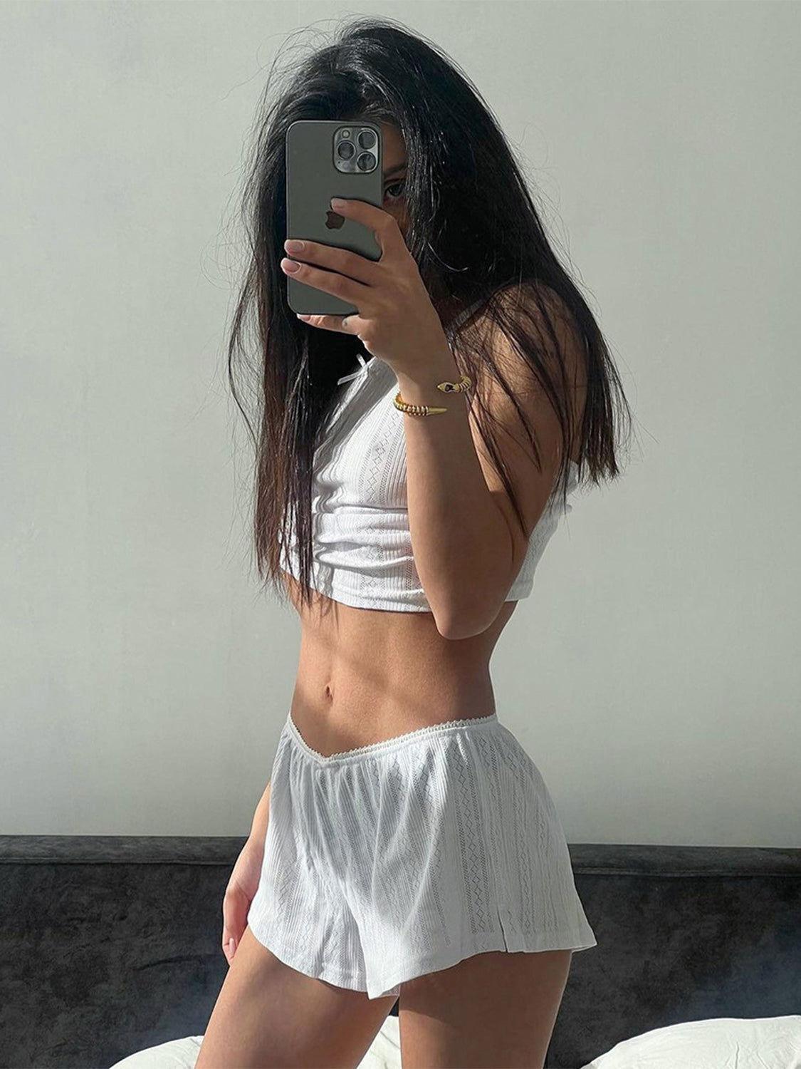 Square Neck Cami and Shorts Set - Clothes For Her Online Store